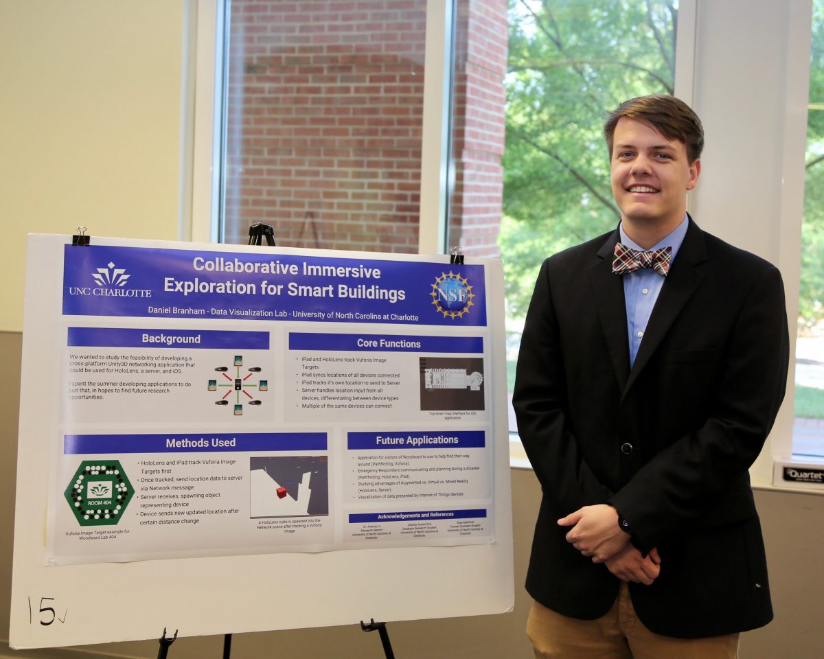 Daniel Branham with Presentation Poster