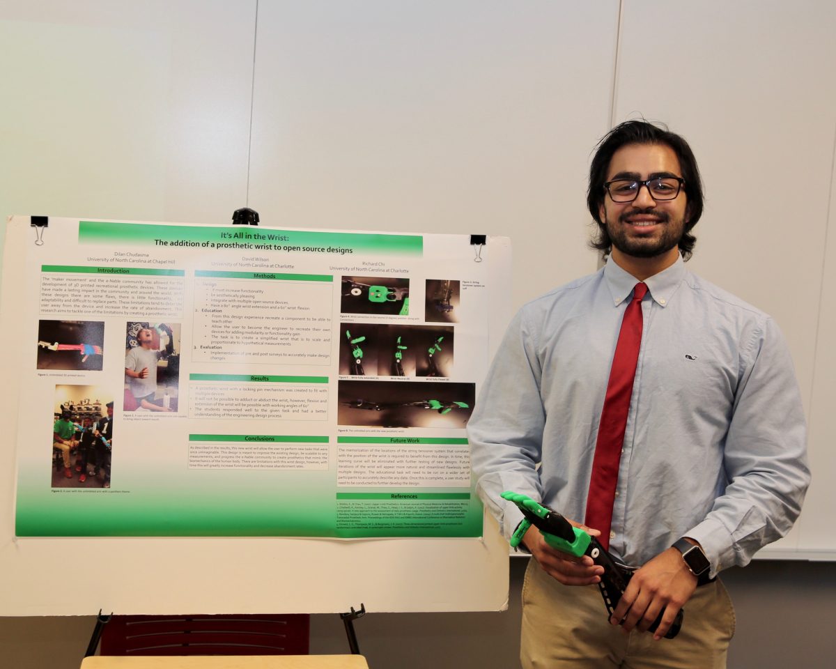 Dilan Chudasma with Presentation Poster